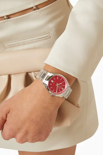 Carrera Date Automatic Steel Watch, 36mm