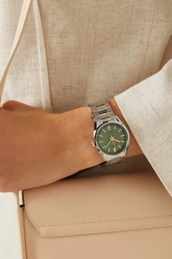 Carrera Date Automatic Steel Watch, 36mm