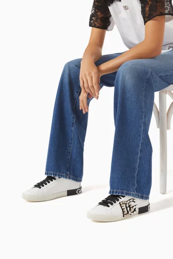 Portofino Vintage Sneakers in Calfskin Leather