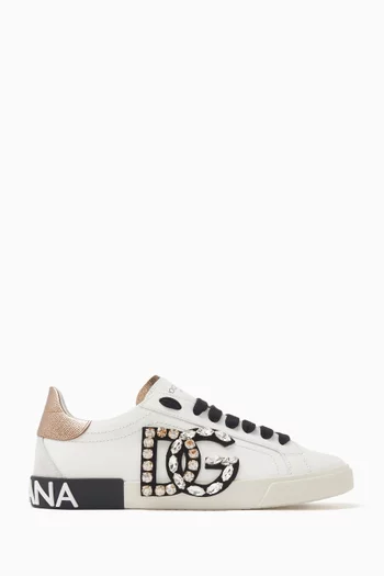 Portofino Vintage Sneakers in Calfskin Leather