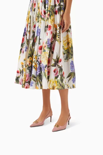 Lollo 60 Slingback Pumps in Polished Calfskin