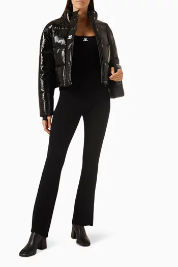 بلوزة ري اديشن بلا أكمام نسيج مضلع