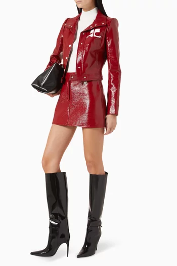 Reedition Mini Skirt in Vinyl
