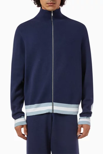Track Top in Cotton Knit