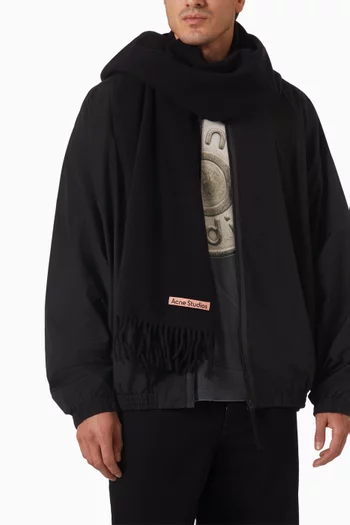 Fringed Scarf in Wool