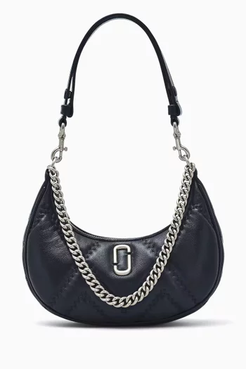 The J Marc Curve Shoulder Bag in Quilted Leather