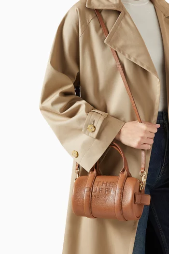 The Mini Duffle Crossbody Bag in Leather