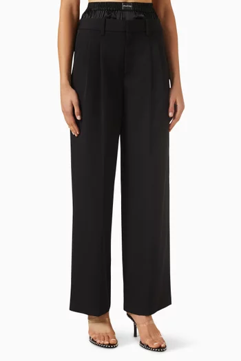Low-rise Tailored Pants in Wool