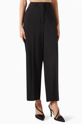 Cropped Tailored Pants in Wool