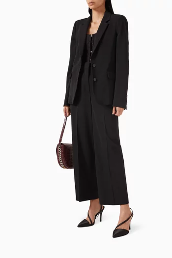 Iconic Single-breasted Blazer in Viscose