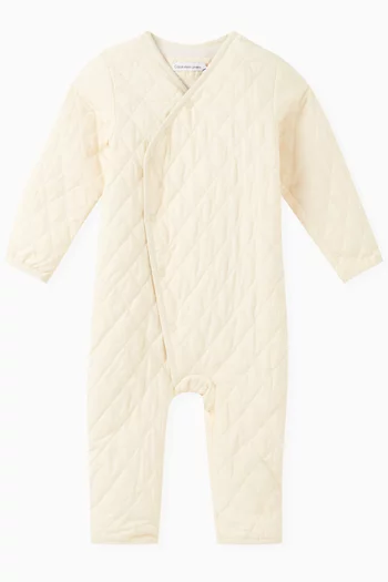 Baby Diamond Quilted Romper