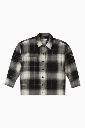 Checkered Shirt in Cotton Flannel