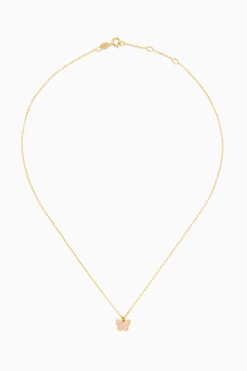 Ara Bella Butterfly Necklace in 18kt Gol