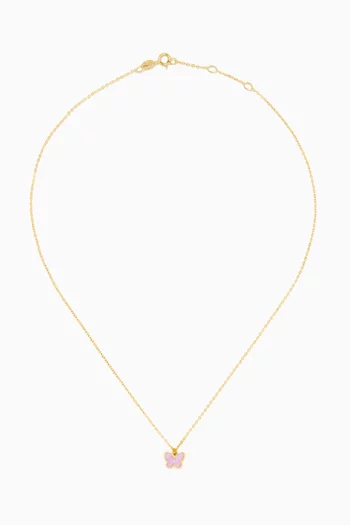 Ara Bella Butterfly Necklace in 18kt Gol