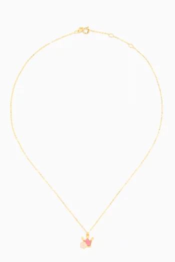 Ara Bella Floral Crown Necklace in 18kt Gold