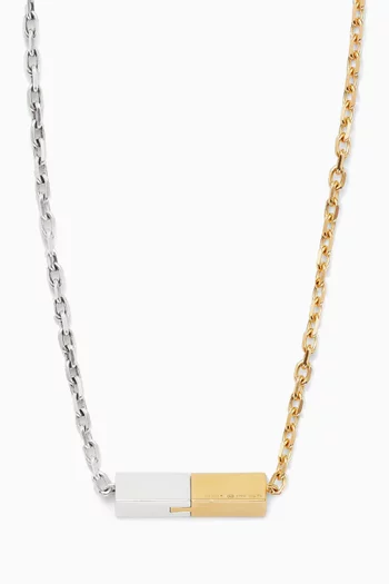 Joint Chain Necklace in 18kt Gold-plated Silver