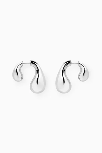 Twist Drop Earrings in Sterling Silver