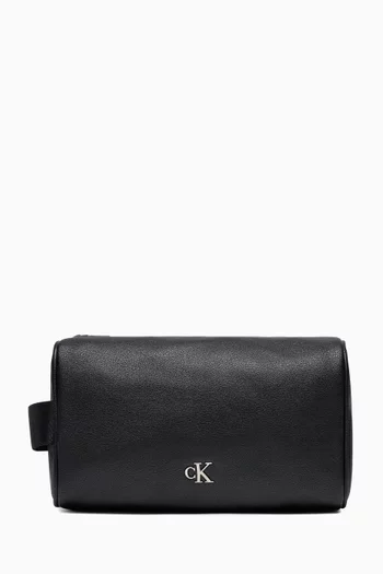 Monogram Wash Bag in Faux Leather