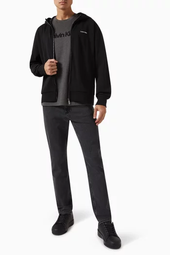 Micro Logo Repreve Hoodie in Cotton
