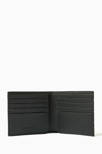 Bifold Wallet in Intrecciato Leather