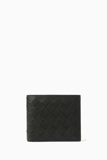 Bifold Wallet in Intrecciato Leather