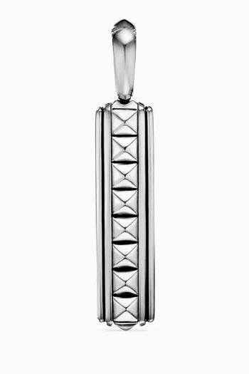 Pyramid Ingot Tag in Sterling Silver, 41.8mm