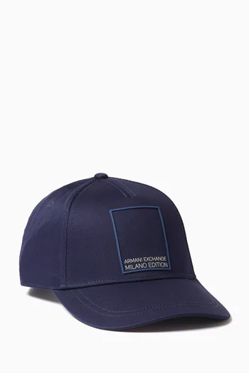 AX Logo Baseball Hat in Cotton