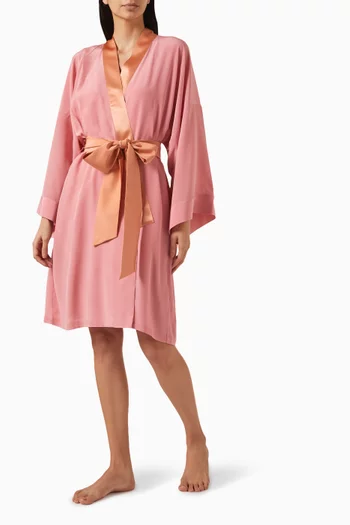 Mimi Robe in Silk Crêpe de Chine