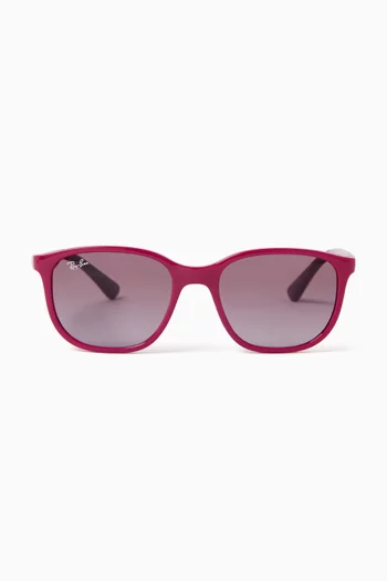 Kids Injected Square Sunglasses