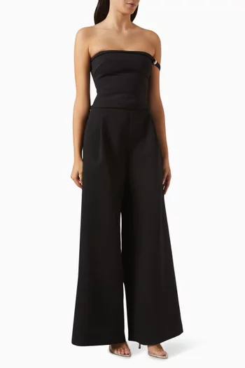 Toke Off-the-shoulders Jumpsuit in Stretch-jersey