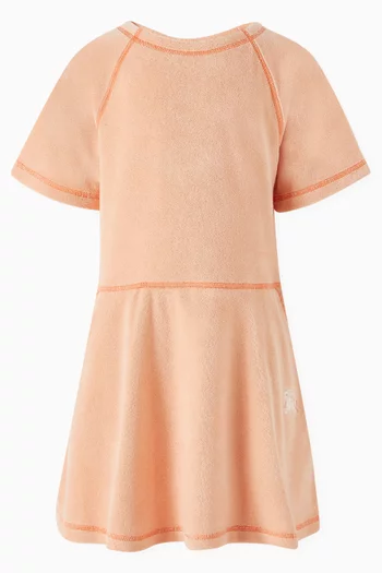 EKD T-shirt Dress in Cotton-blend Towelling