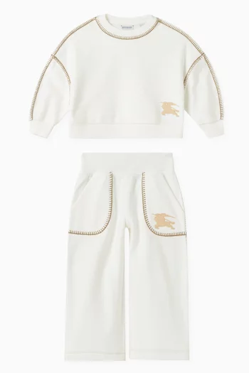 Logo-patch Sweatpants in Cotton
