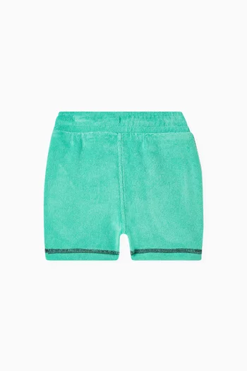Drawcord Shorts in Cotton-blend Terry
