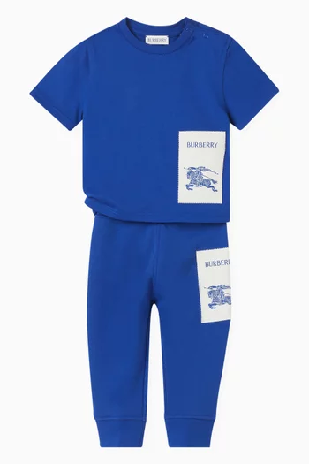 Logo-patch Sweatpants in Cotton