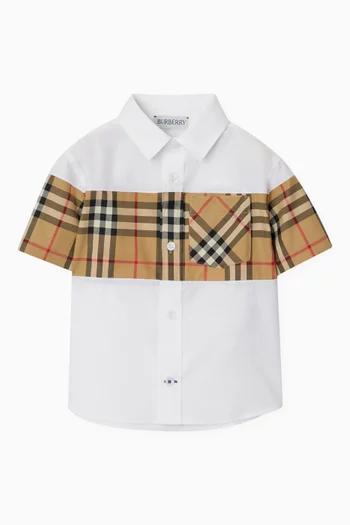 Devon Check-print Shirt in Cotton