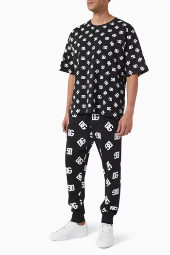 تي شيرت بنقشة حرفي DG بالكامل جيرسيه