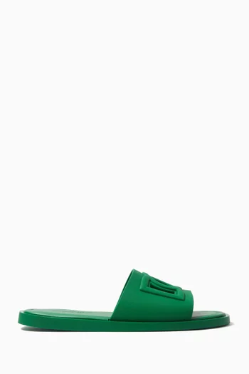 Gomma Beachwear Slides in Rubber