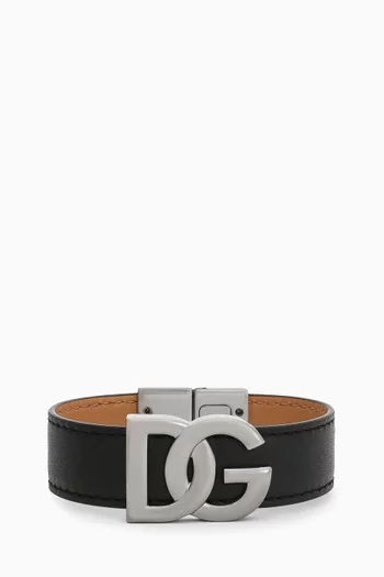 Interlocking DG Bracelet in Calf Leather