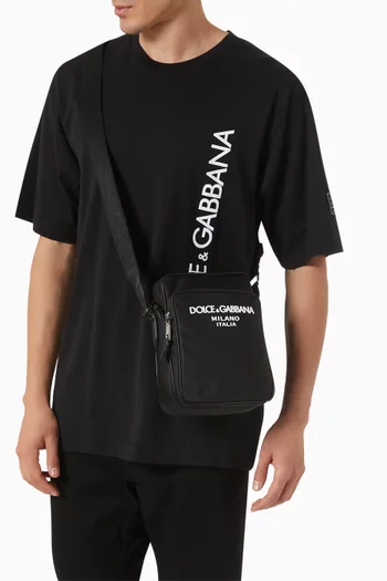 Small DG Logo Crossbody Bag in Nylon