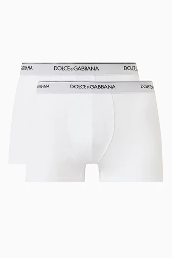 Logo Waistband Boxers in Jersey Stretch, Pack of 2
