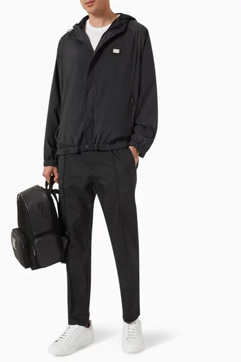 Logo Plaque Drawstring Pants
