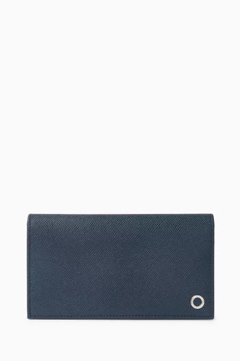 BVLGARI BVLGARI Large Yen Bi-fold Wallet in Leather
