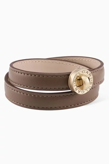 BULGARI BULGARI Turnlock Bracelet in Leather