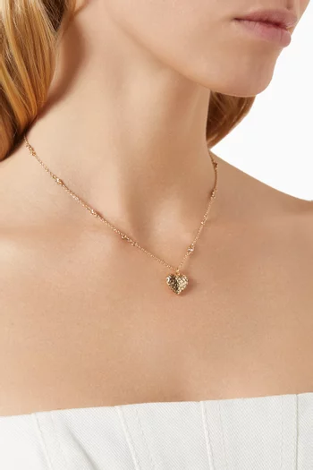 Signature Quilted Heart Pendant Necklace