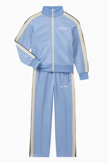 Logo Print Track Jacket in Cotton-blend