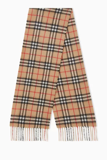 Chequered Scarf in Cashmere