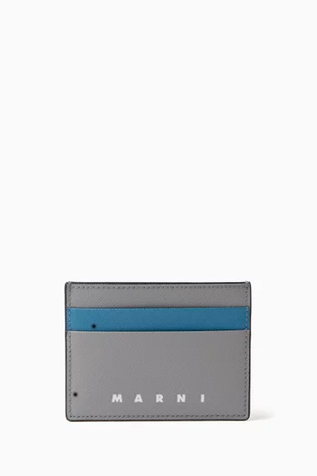 Logo-print Card Case in Leather