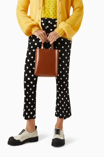 Mini Tote Bag in Leather