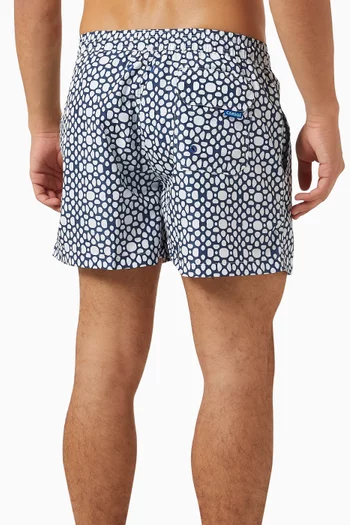 Kiribati Printed Swim Shorts in Recycled Poly-blend