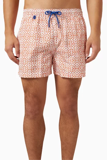Wakatobi Printed Swim Shorts in Recycled Poly-blend